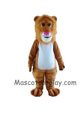 Brown Lion Mascot Costume with Long Mane 