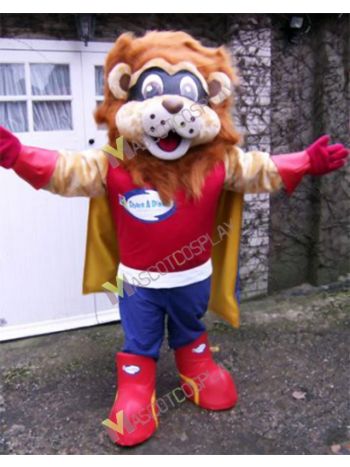 Lion Superhero Mascot Costume
