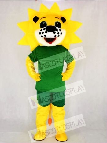 Cute Sunshine Flower Lion Mascot Costume School 	