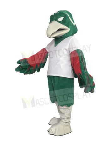 Strong Green Phoenix Mascot Costume
