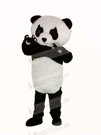Panda with Long Eyelashes Mascot Costume