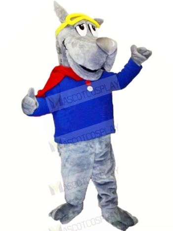 Sport Wolf with Big Nose Mascot Costumes Cartoon