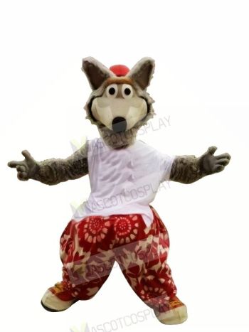 Funny Sport Wolf Mascot Costumes Cartoon