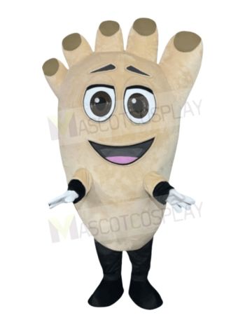 Beige Foot Mascot Costume