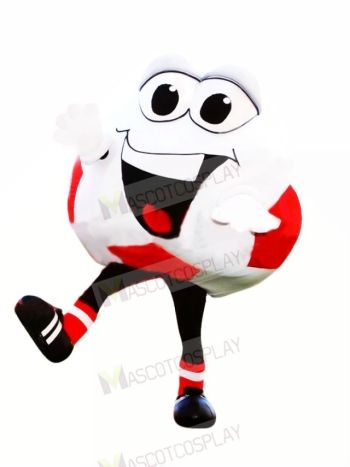 Happy Football Mascot Costume Cartoon	