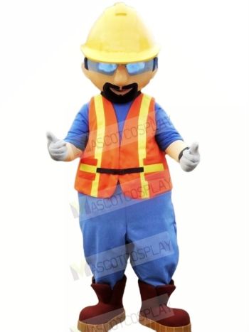 Builder with Yellow Hat Mascot Costume People