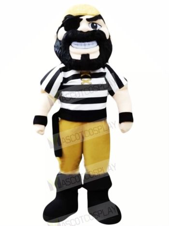 Strong Pirate with Big Eyes Mascot Costume People	
