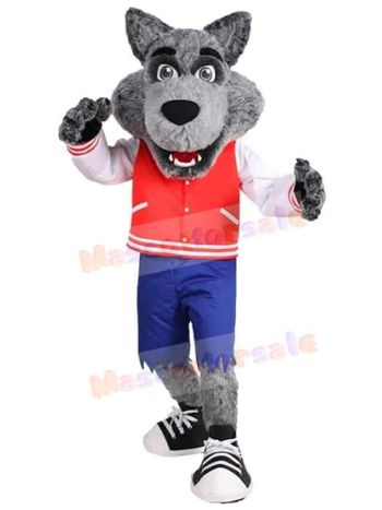 Wolf mascot costume