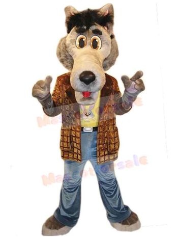 Wolf mascot costume