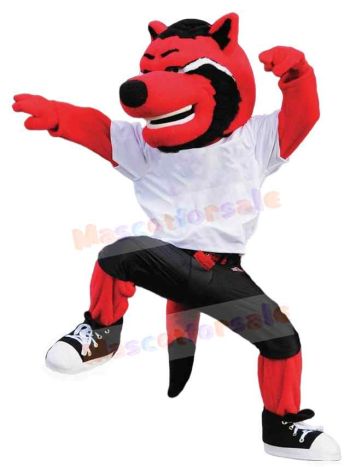 Wolf mascot costume