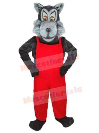 Wolf mascot costume