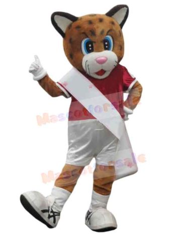 Leopard mascot costume