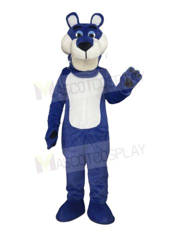 Happy Blue Panther Mascot Costumes
