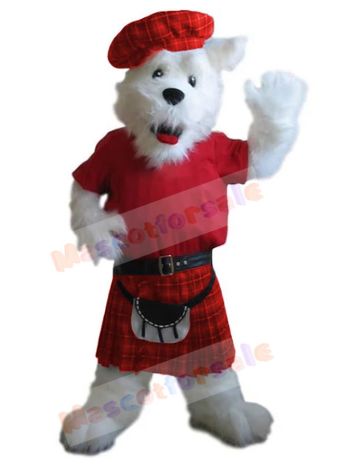 West Highland White Terrier Dog mascot costume