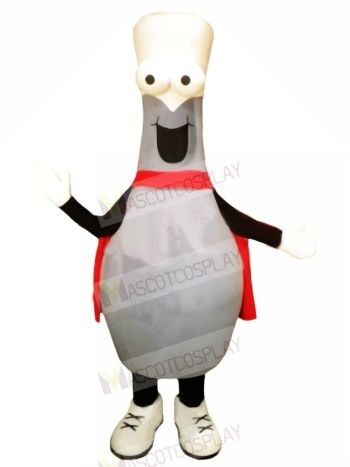 Bowling Ball With Cape Mascot Costume Cartoon