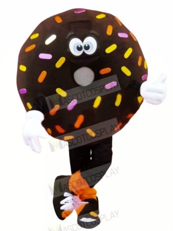 Funny Brown Donut Mascot Costume Cartoon