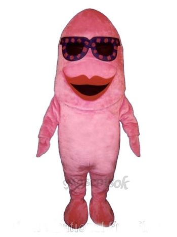 Cute Floozy Flounder Mascot Costume