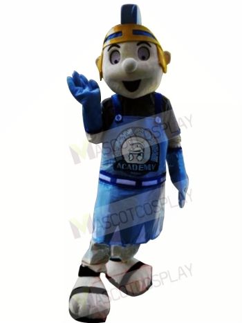 Blue Knight Spartan Trojan Mascot Costume 
