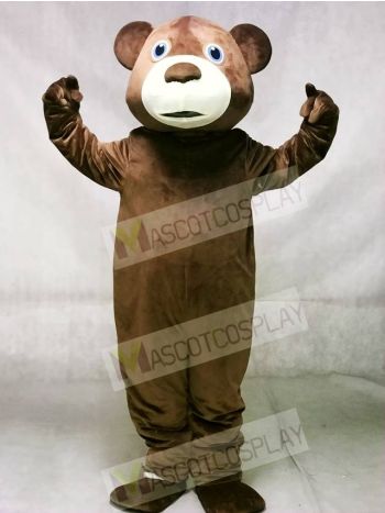Brown Tommy Teddy Bear Mascot Costumes Animal