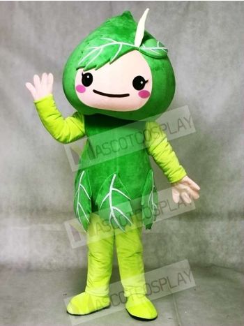 Green Leaves Mascot Costumes Plant