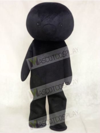 Black Bear Mascot Costumes No Ear 