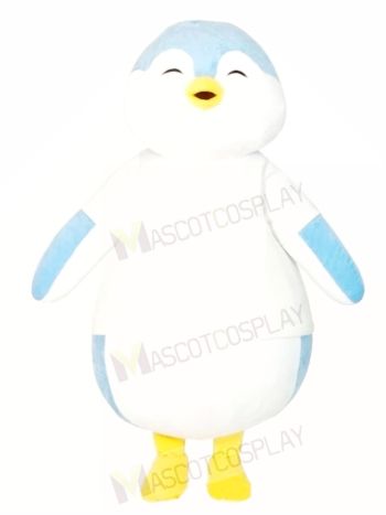 Blue and White Penguin Mascot Costumes 