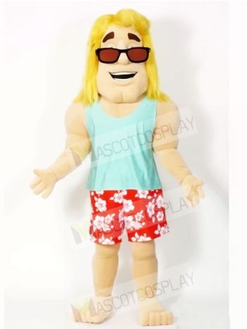 Hawaiian Man Mascot Costumes People