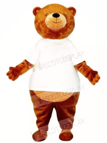 Brown Sleepy Bear Mascot Costumes Animal
