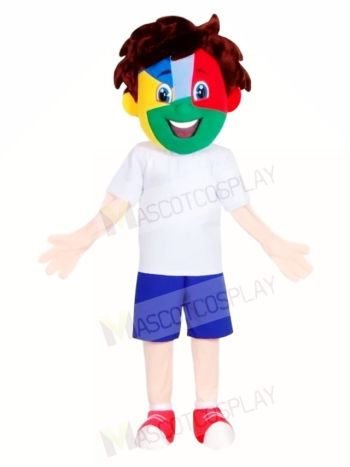 Football Fan Boy Mascot Costumes People