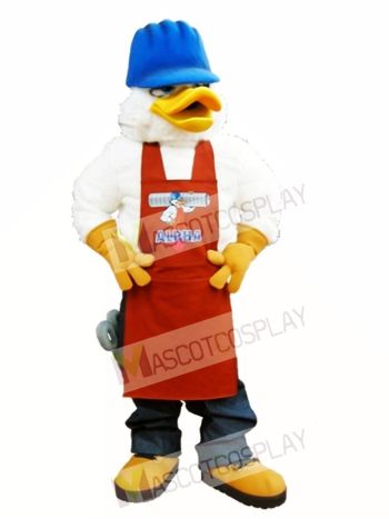 Alpha Duck Mascot Costume White Canada Duck Mascot Costume