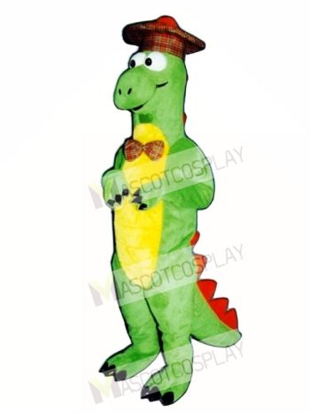 Nessie Dinosaur with Hat Mascot Costume