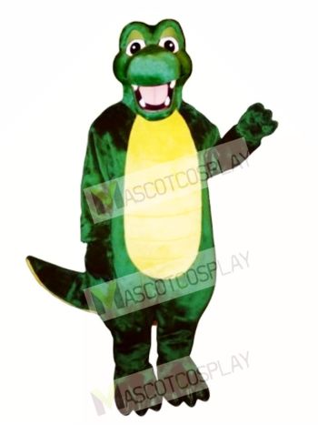 Happy Alligator Mascot Costume