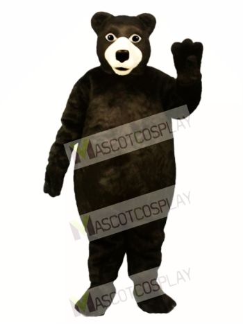 Fat Brown Bear Mascot Costume