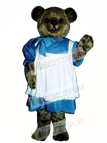 New Betsy Bear with Dress Mascot Costume