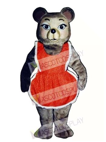 New Thelma Bear with Dress Mascot Costume