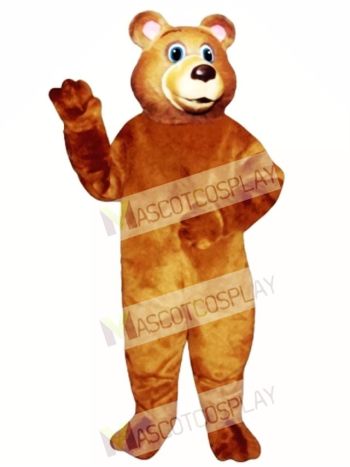 Cute Blue Eyed Bear Mascot Costume