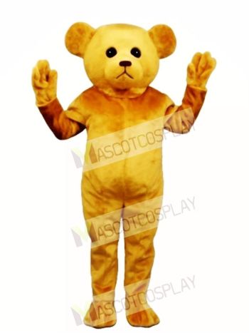 New Tan Teddy Bear Mascot Costume