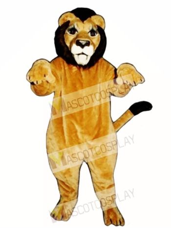 Cute Realistic Lion Mascot Costume