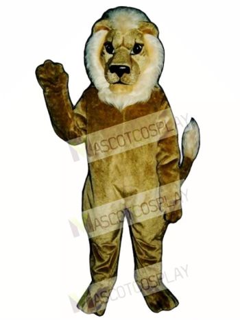 Cute Blonde Lion Mascot Costume