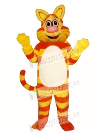 Cute Tabby Cat Mascot Costume