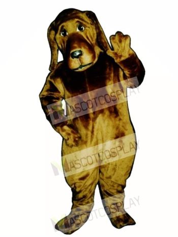Cute Bloodhound Dog Mascot Costume