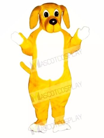 Cute Yellow Hound Dog Mascot Costume