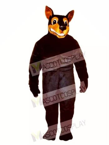 Cute Doberman Dog Mascot Costume