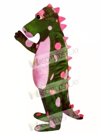 Polka Dot Dragon Mascot Costume