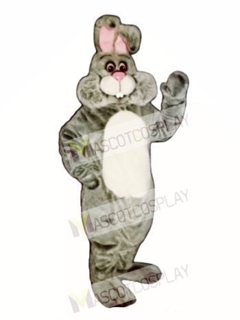 Easter Grey Marshmallow Bunny Rabbit Mascot Costume
