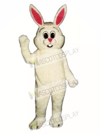 Easter Fat Bunny Rabbit Overalls Mascot Costume