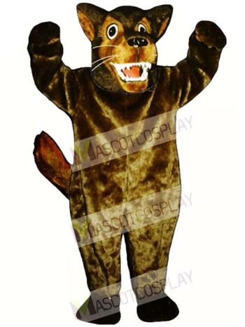 Cute Mean Wolf Mascot Costume