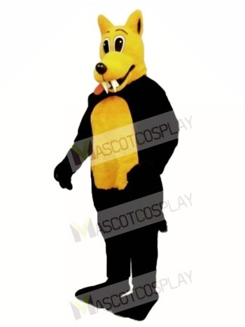 Cute Carl Coyote Wolf Mascot Costume