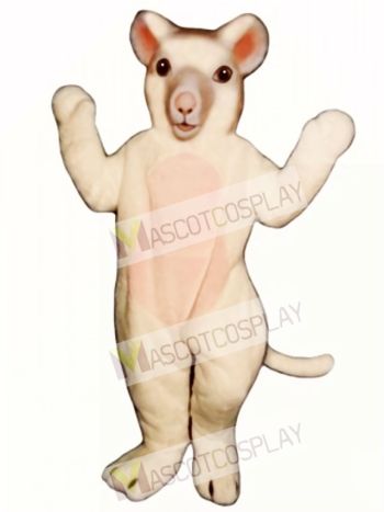 White Mouse Mascot Costume