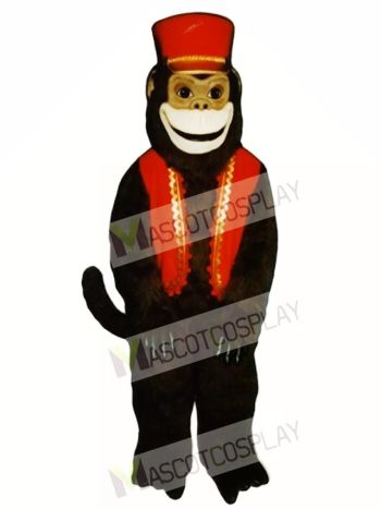 Organ Grinder Monkey with Vest & Hat Mascot Costume